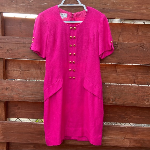 Vintage hot pink business-lady dress! - Picture 1 of 4